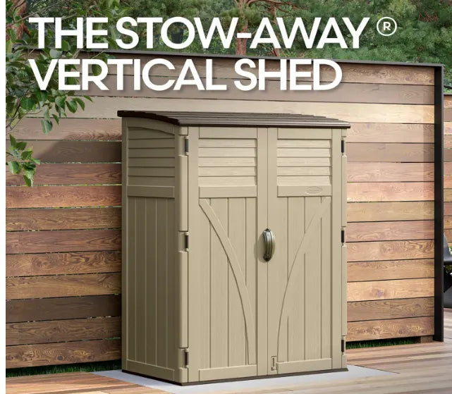 Outdoor Vertical Storage Cabinet Shed
