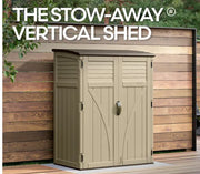 Outdoor Vertical Storage Cabinet Shed