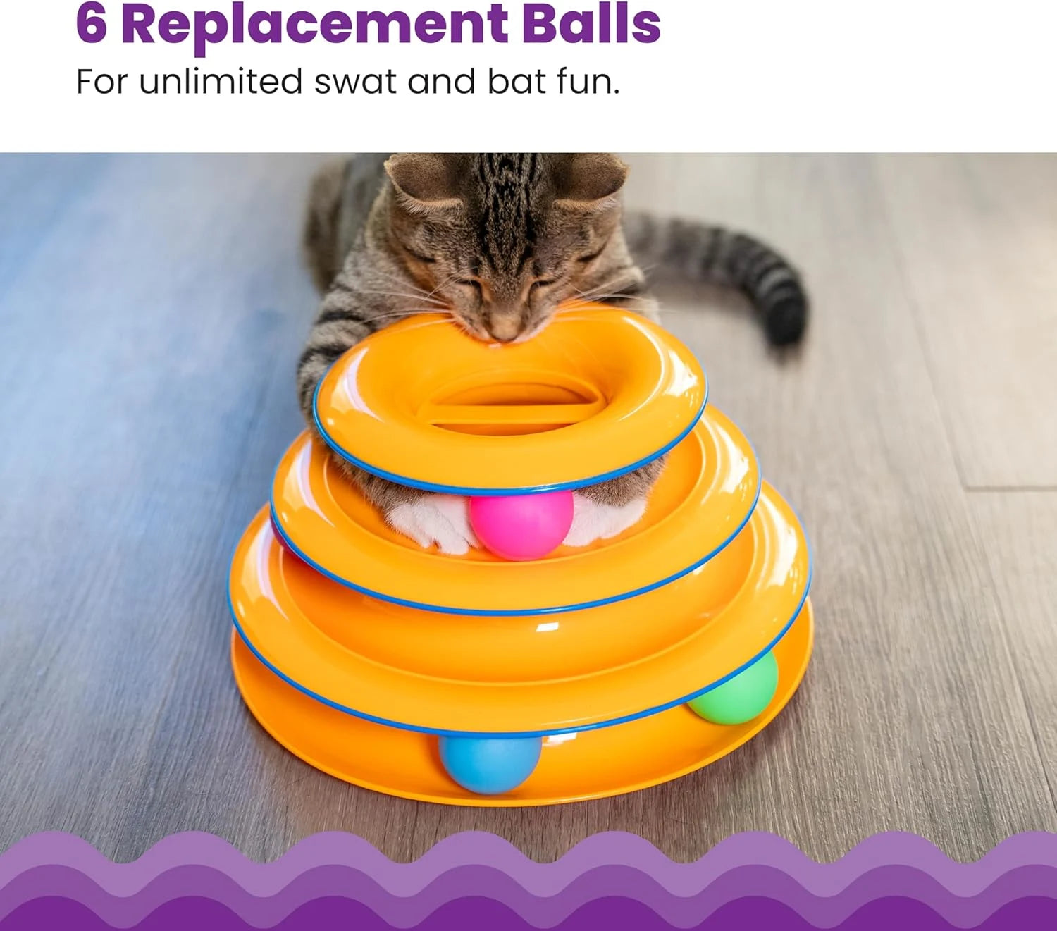 Replacement Balls for Cat Track Toys (6-Pack)
