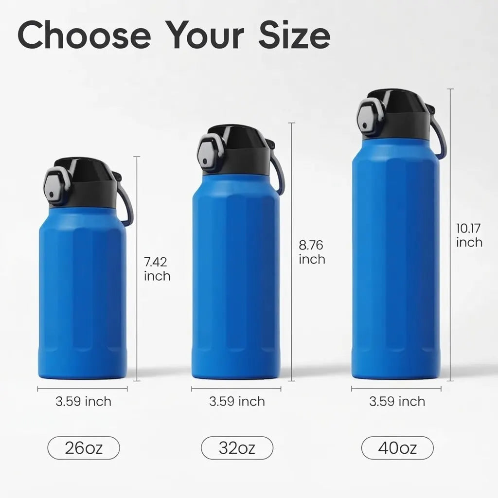26oz Insulated Locking Water Bottle