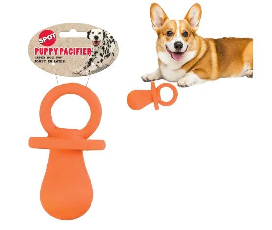 Puppy Pacifier Squeaky Chew Toy
