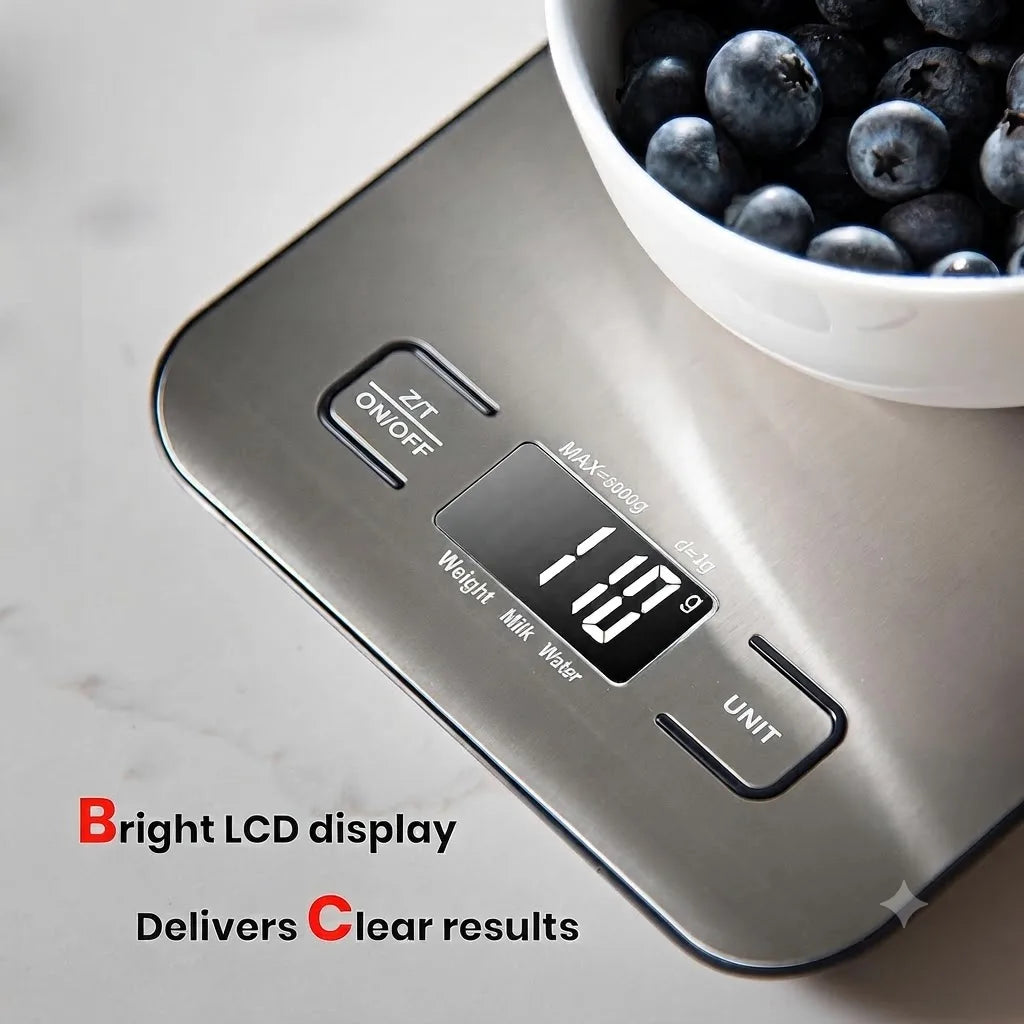 Digital Stainless Steel Kitchen Scale