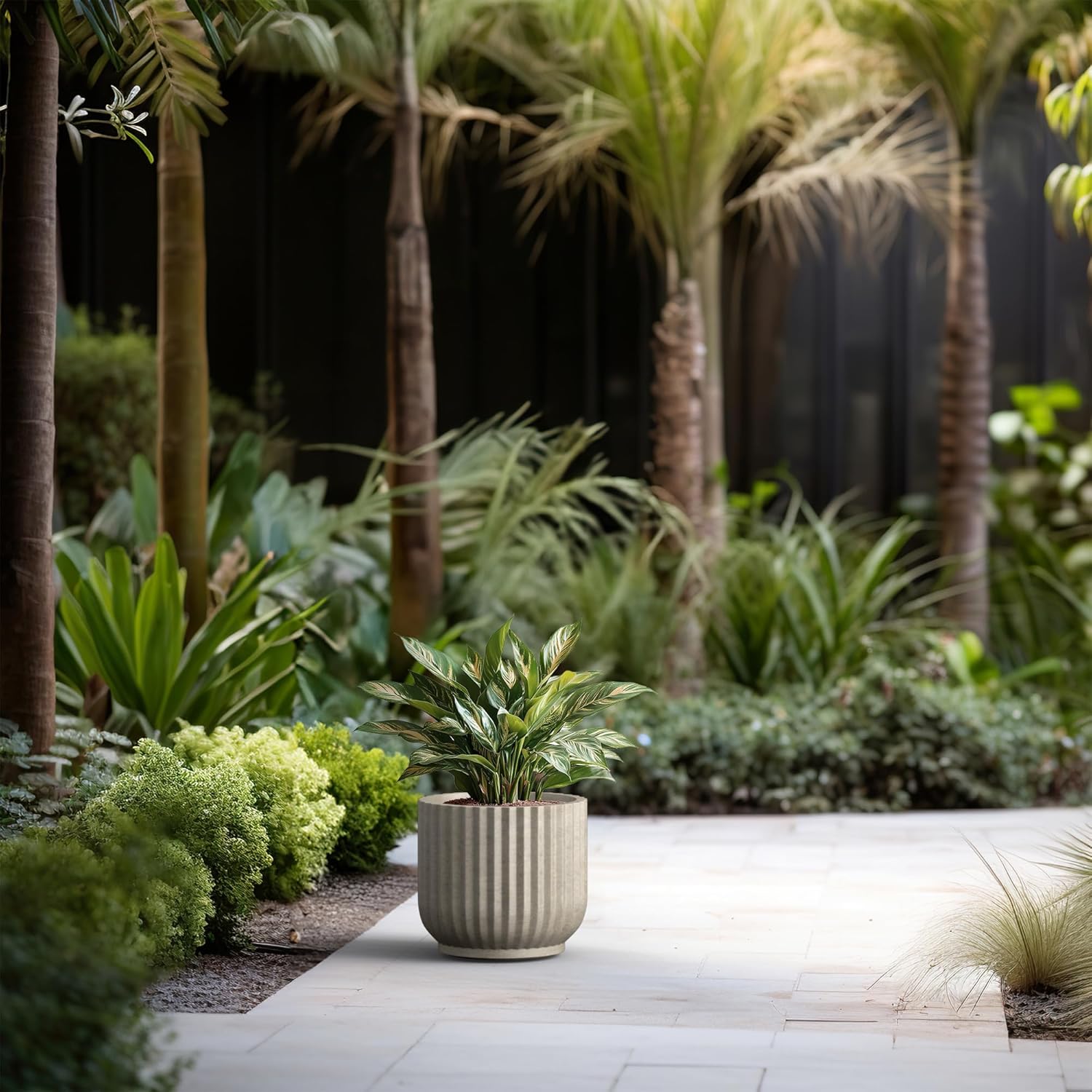Weathered Concrete Planter