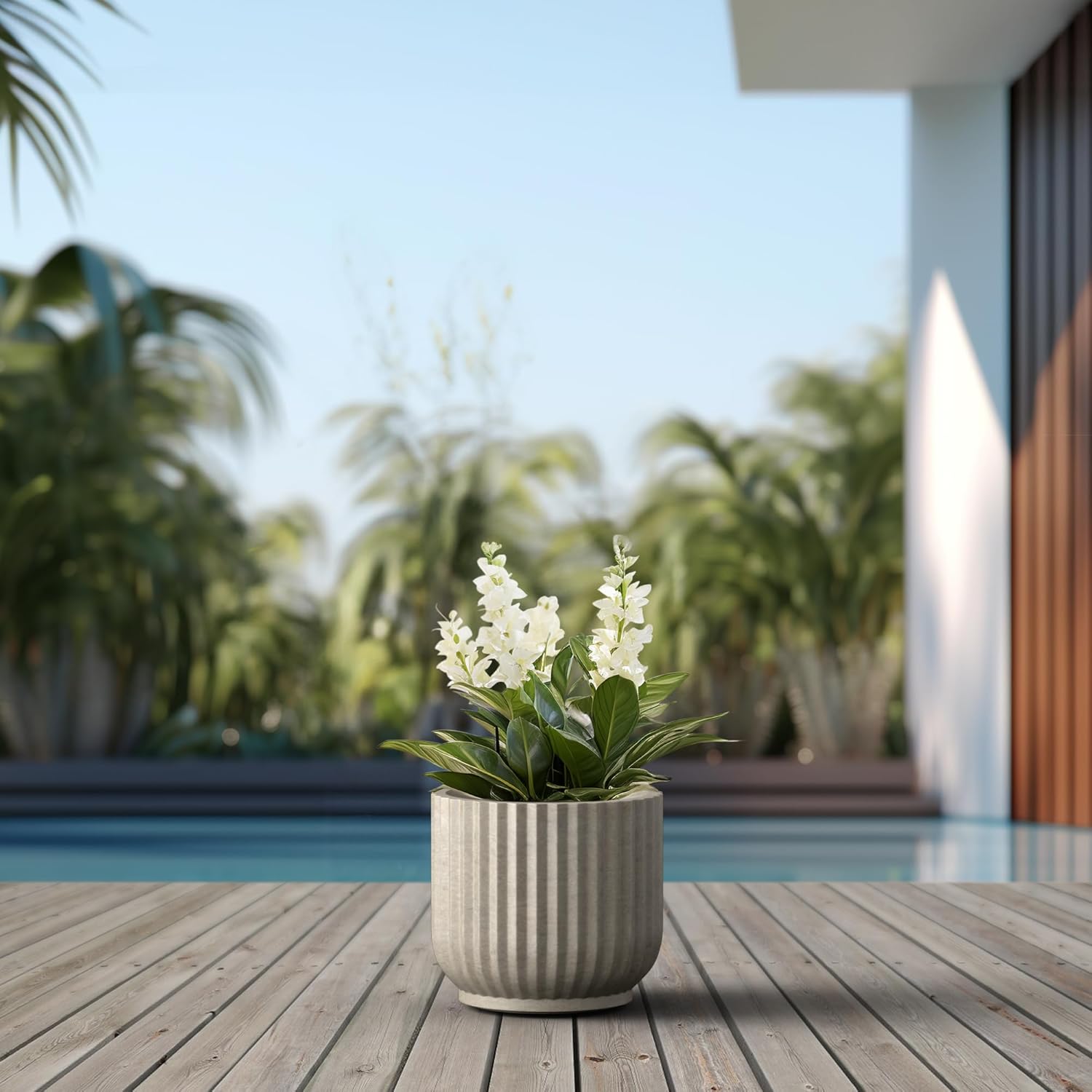 Weathered Concrete Planter