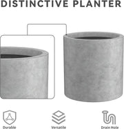 Weathered Cylinder Planter