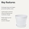 White Modern Planter