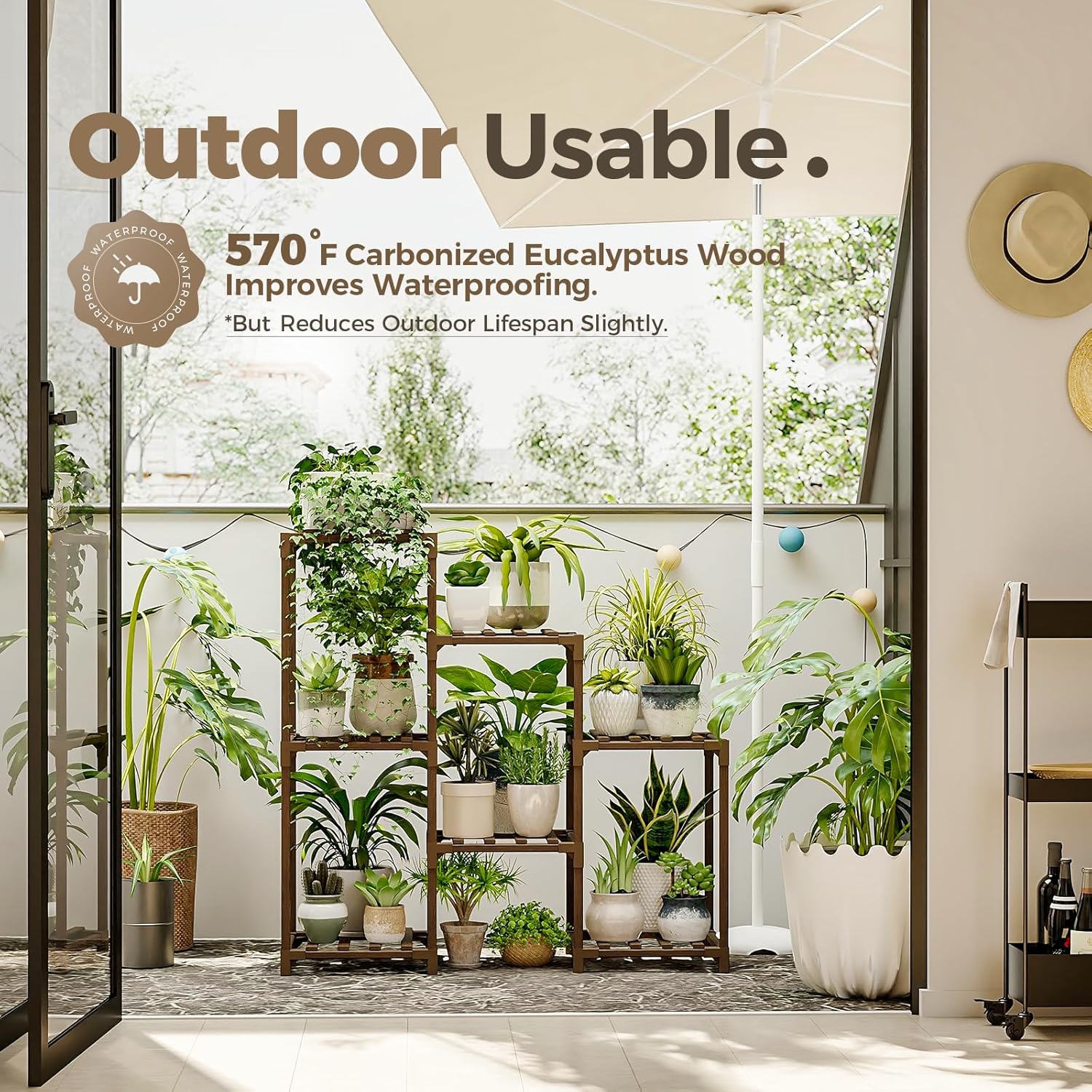 Wooden Plant Stand