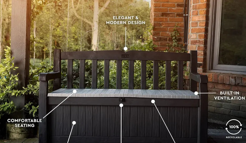 70 Gallon Outdoor Storage Bench