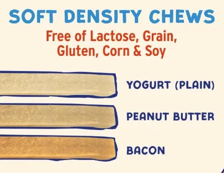 Peanut Butter Yogurt Chew Sticks for Dogs – Digestive Support Treats (5 Pack)