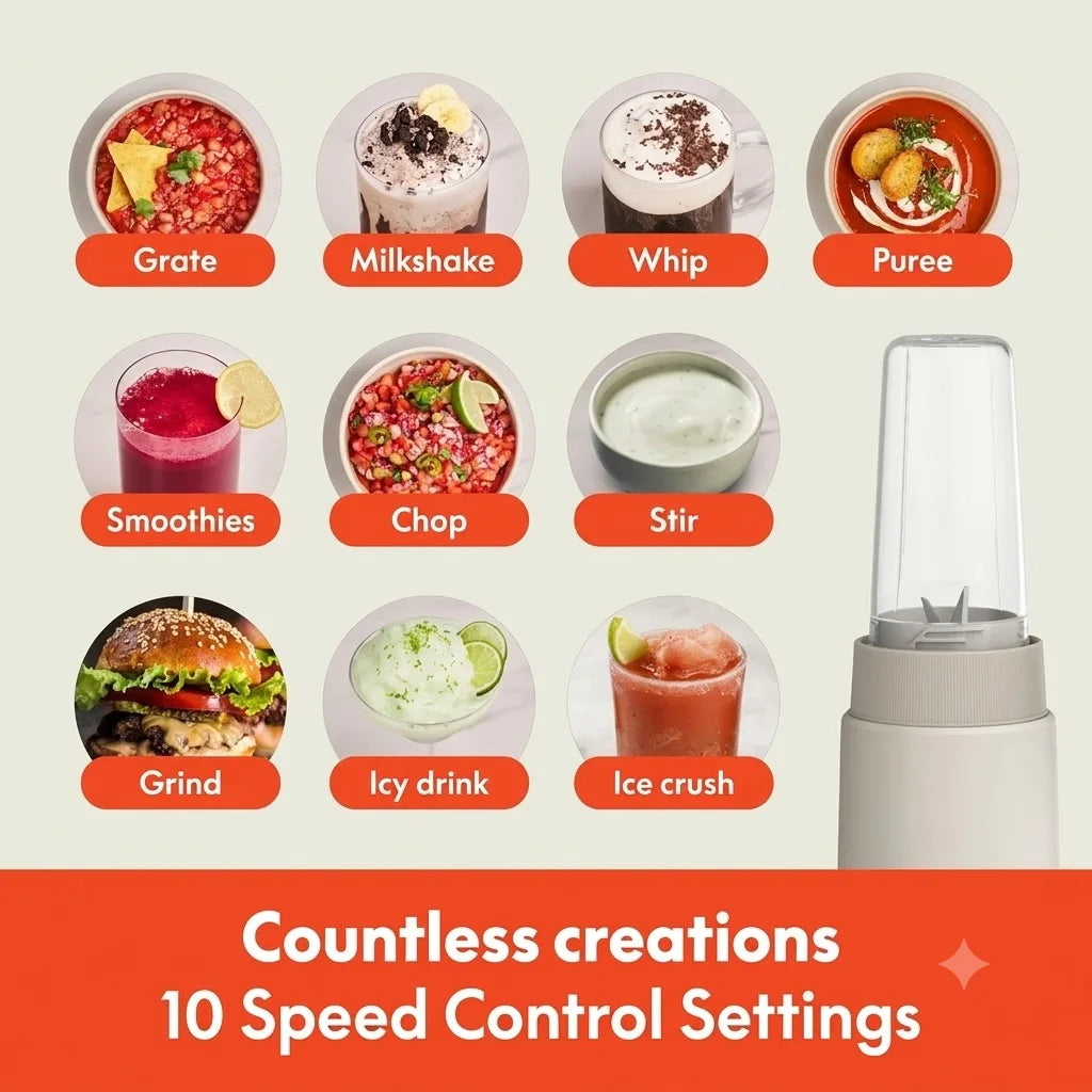 Portable Rocket Smoothie Blender Set