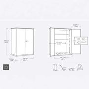 Tall Resin Outdoor Storage Shed