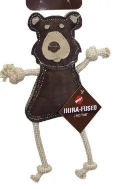 Leather Forest Animal Dog Toy