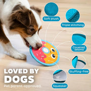 Durable Squeaky Donut Dog Toy