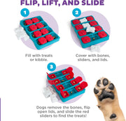 Interactive Dog Treat Puzzle Toy