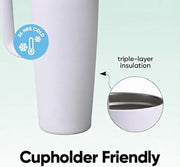 Insulated Straw Handle Water Tumbler