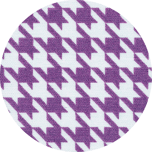 Purple Houndstooth Nylon Ribbon Collar